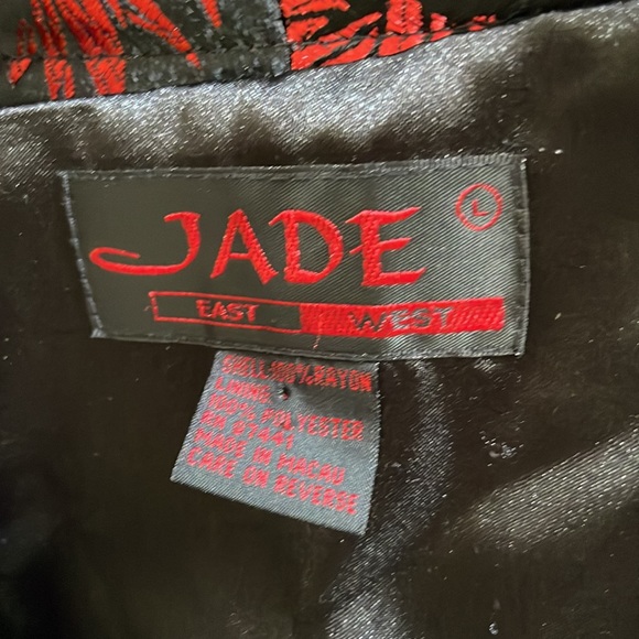 Beautiful black and red Jade East West kimono, size L. - Picture 3 of 8